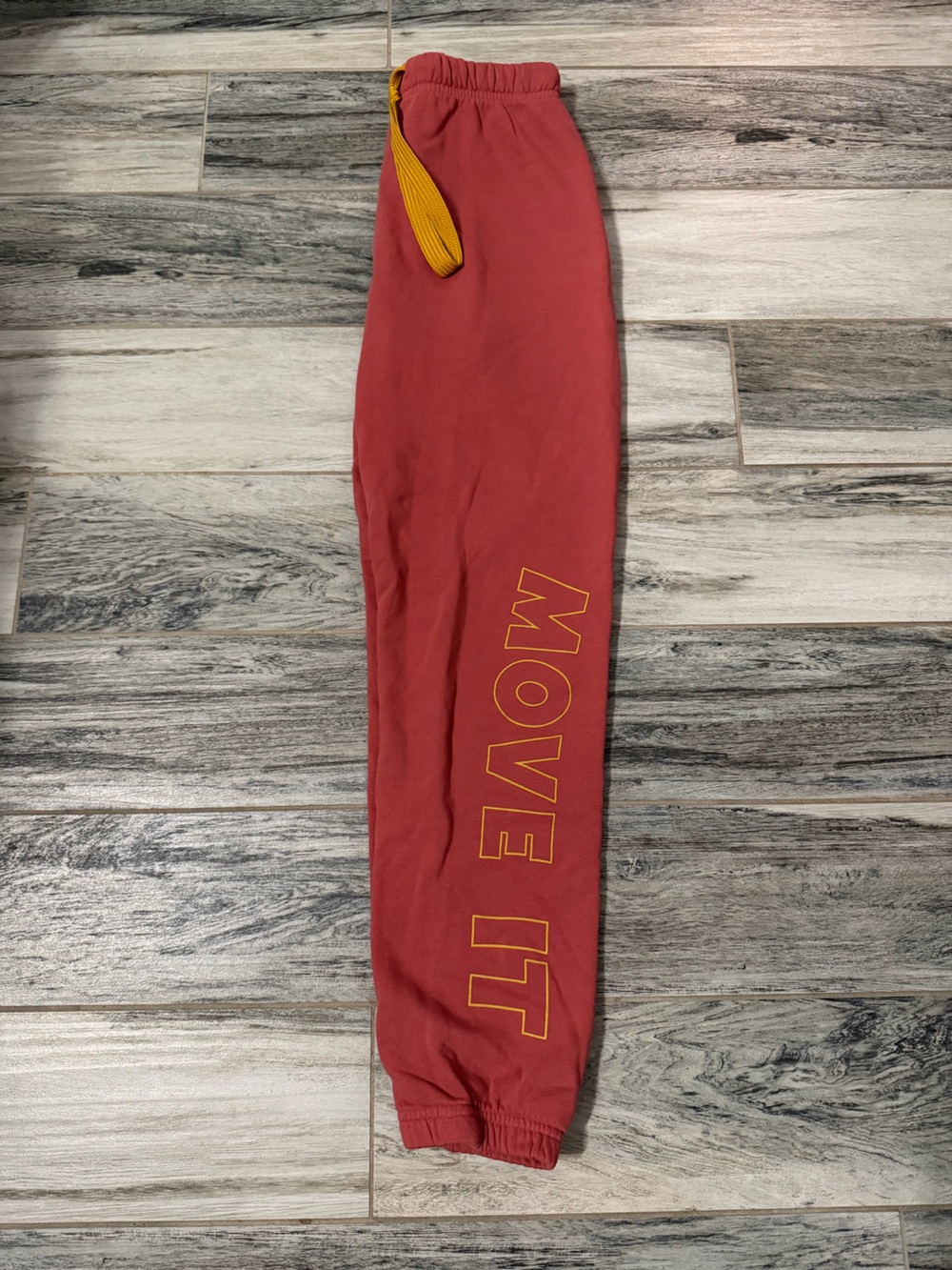 MOTHER Sweatpants with Gold 'MOVE IT'